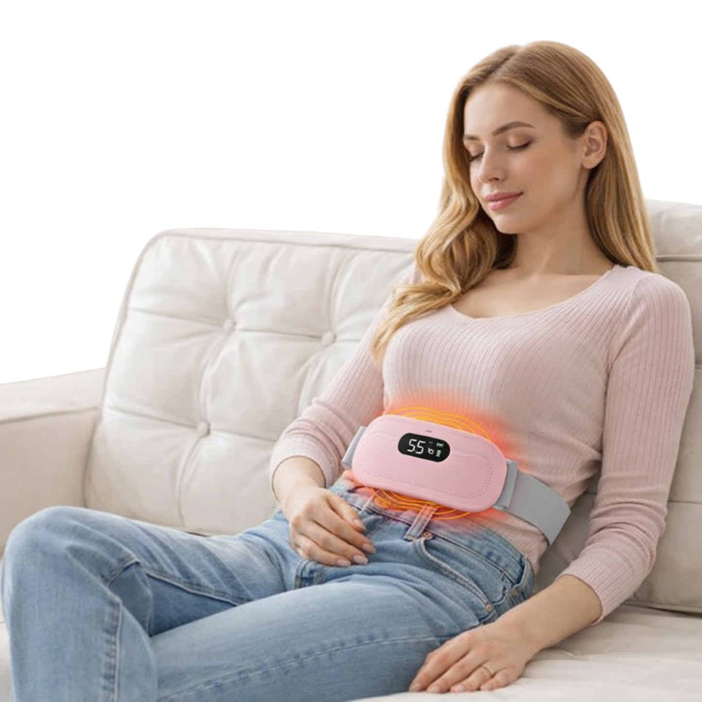 Cinturón término para aliviar el dolor abdominal y lumbar